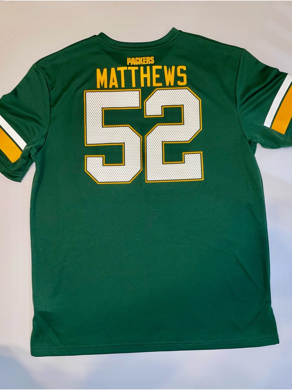 NFL Team Apparel Green Bay Packers Clay Matthews 52 Jersey Shirt Men's XL